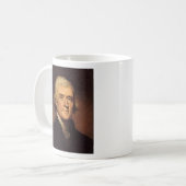 Mug Thomas Jefferson Liberty Citation Céramique Café M (Devant gauche)