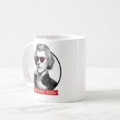 Mug Thomas Jefferson Lit Des Livres Interdits (Devant gauche)