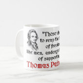 Mug Thomas Paine : Les bénédictions de la liberté ! (Devant gauche)