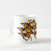 Mug Thoroughbred and horse racing jockey (Devant gauche)