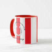 Mug Thoroughbred Social Club Red Stripes Horseshoe (Devant gauche)