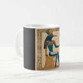 Mug Thoth, Dieu égyptien. Émeraude Tablettes. (Devant gauche)
