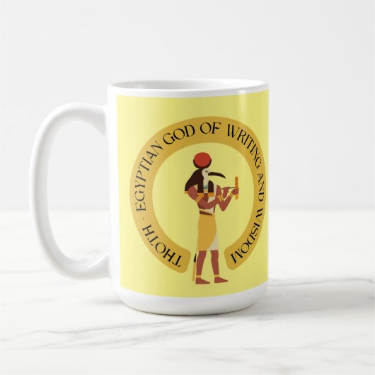 Mug Thoth : le Dieu égyptien de la sagesse et de l'écr (Gauche)