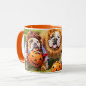 Mug Three Bulldogs in Costumes (Devant gauche)