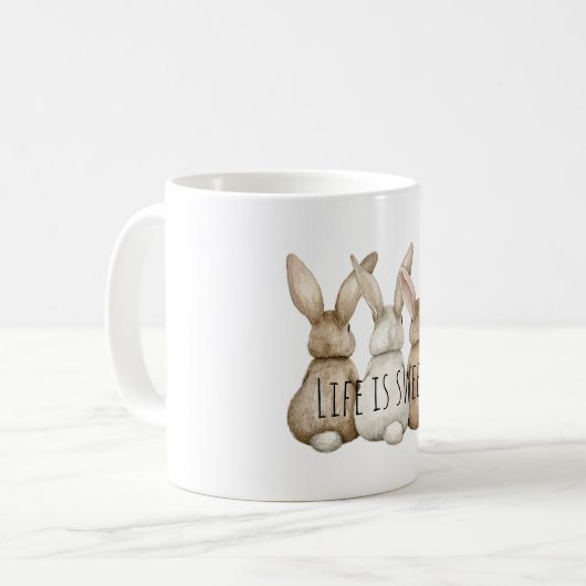 Mug Three Cute Bunny Rabbits (Devant gauche)