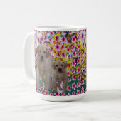 Mug Three Labrador Puppies Oil Painted (Devant gauche)