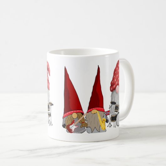 Mug Three Piece Gnome Band on a (Devant droit)