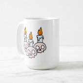 Mug Three Skulls with Burning Candles (Devant gauche)