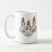 Mug Three Skulls with Burning Candles (Gauche)