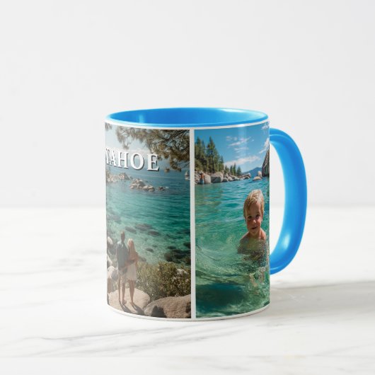 Mug Three Vertical Strip Boho Photo (Devant droit)