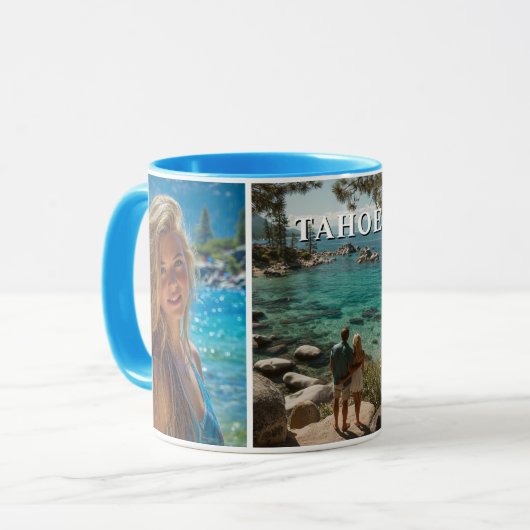 Mug Three Vertical Strip Boho Photo (Devant gauche)