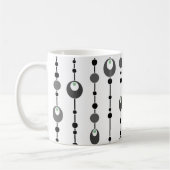 Mug Throw Pillow Abstract retro design ornamental deco (Gauche)