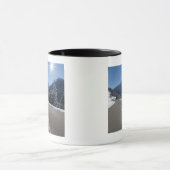 Mug Thrugh vide idyllique de route un paysage d'hiver, (Centre)