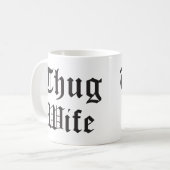 Mug Thug Femme Pop Culture Typographie (Devant gauche)