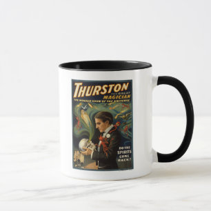 Mug Thurston le grand magicien jugeant le crâne