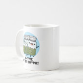 Mug Thyme Après Thyme Drôle Herb Pun (Devant gauche)
