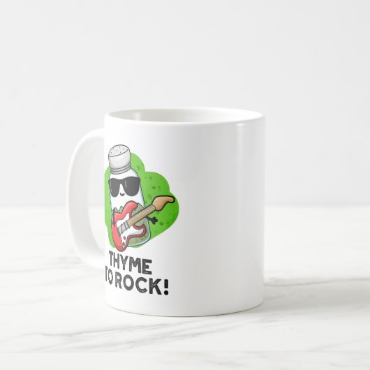 Mug Thyme Pour Rocher Funky Herb Pun (Devant gauche)