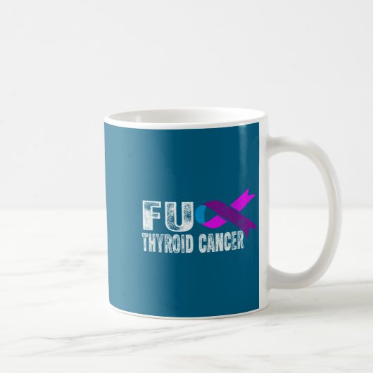Mug Thyroid Cancer Awareness Retro Thyroid Cancer Surv (Droite)