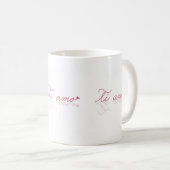 Mug Ti amo (Je t'aime) Italien (Devant droit)