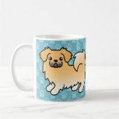 Mug Tibétain Spaniel Cartoon Chien Fawn (Gauche)