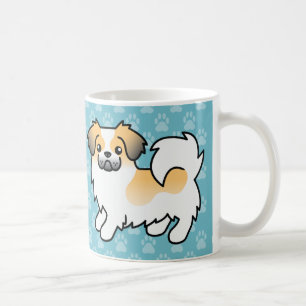 Mug Tibétain Spaniel Cartoon Chien Fawn Sable Parti-co