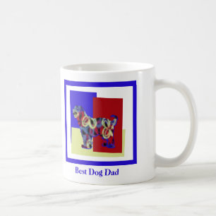 Mug Tibétain Terrier Chien Silhouette TRBY Fête des Pè