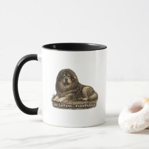 Mug Tibetan Mastiff – Il Écoute Finalement