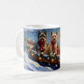 Mug Tibetan Terrier Christmas Boat Holiday (Devant gauche)