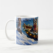 Mug Tibetan Terrier Christmas Boat Holiday (Gauche)
