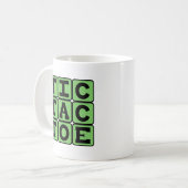 Mug Tic-Tac-Toe, Jeu de X et de O (Devant gauche)