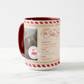 Mug Ticket de Noël du train d'Express du Pôle Nord (Devant gauche)