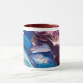 Mug Tidal Bloom – Encre fluide et résine abstraite (Centre)