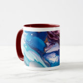 Mug Tidal Bloom – Encre fluide et résine abstraite (Devant gauche)