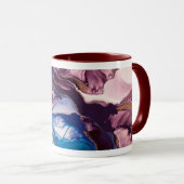 Mug Tidal Bloom – Encre fluide et résine abstraite (Devant droit)