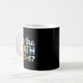 Mug Tie Dye 100 jours d'école Équation mathématique Fa (Devant gauche)
