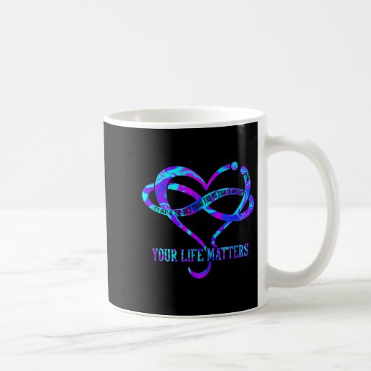 Mug Tie Dye Heart Your Life S Suicide Prevention Aware (Droite)