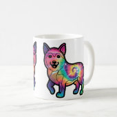Mug Tie Dye Husky (Devant droit)