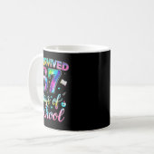 Mug Tie Dye I Survived 67 Days Of School Funny Six Sev (Devant gauche)