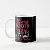 Mug Tie Dye Leopard Joyeux 100e Jour De L'École 3e Ann (Gauche)