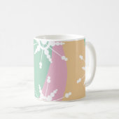 Mug Tie Dye Liquide Retro Super Noël Beige Vert (Devant droit)