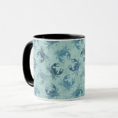 Mug Tie Dye Motif De Crabes (Devant gauche)