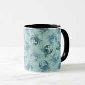 Mug Tie Dye Motif De Crabes (Devant droit)