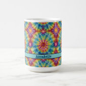 Mug Tie Dye Spiral en Magenta Imprimer 15 oz de café M (Centre)