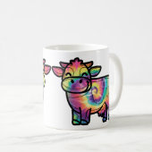 Mug Tie Dye Vache Laitière (Devant droit)