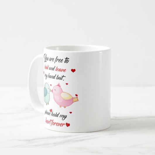 Mug Tiens mon coeur (Devant gauche)