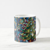 Mug Tiffany-Style Stained Glass Christmas Tree (Devant droit)