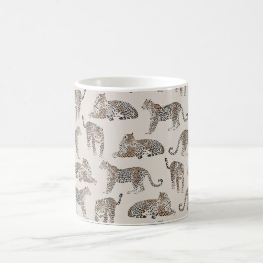 Mug Tiger animal rose moderne (Centre)