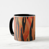 Mug Tiger chaud orange et noir (Devant gauche)