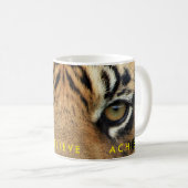 Mug Tiger Eyes Motivational Success Citation Modèle (Devant droit)