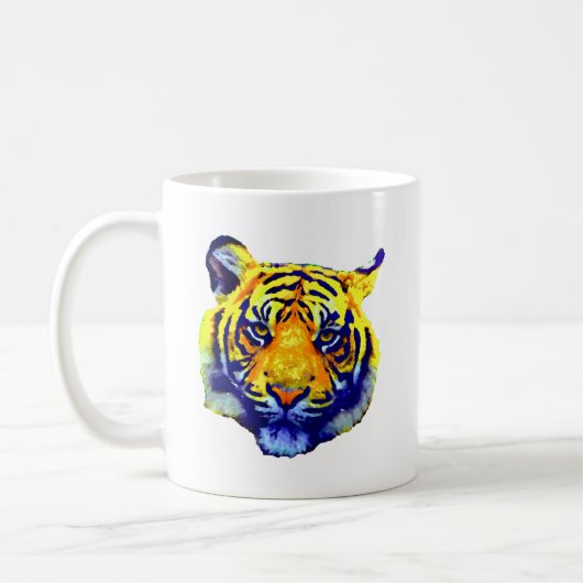 Mug Tiger Eyes Pop Art (Gauche)